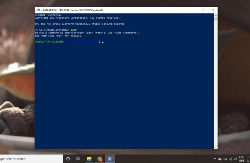 how to install bash on windows 10