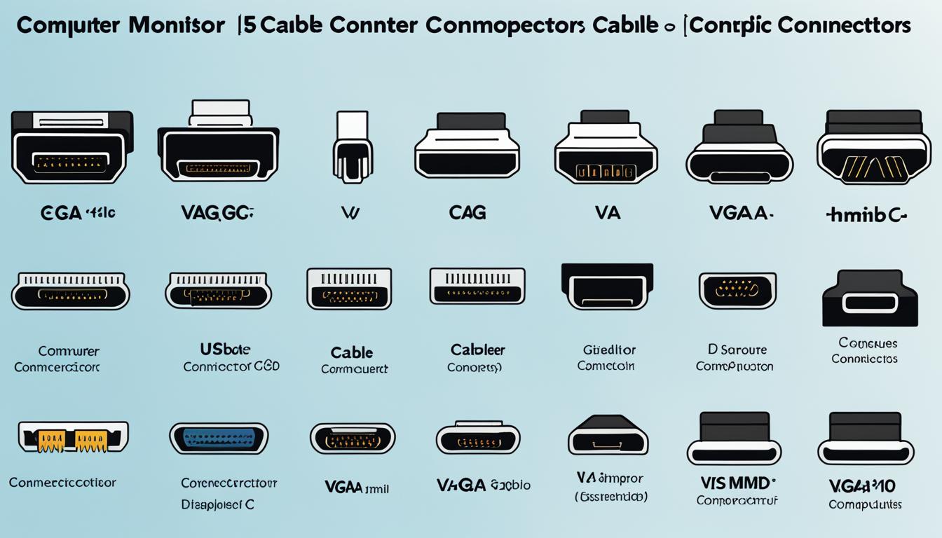 computer monitor cable connector types