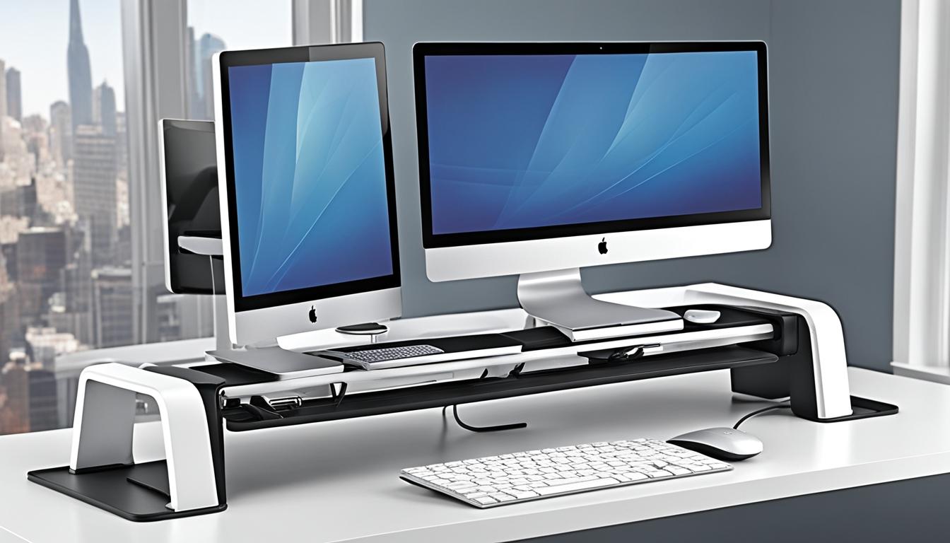 computer monitor stand with usb ports