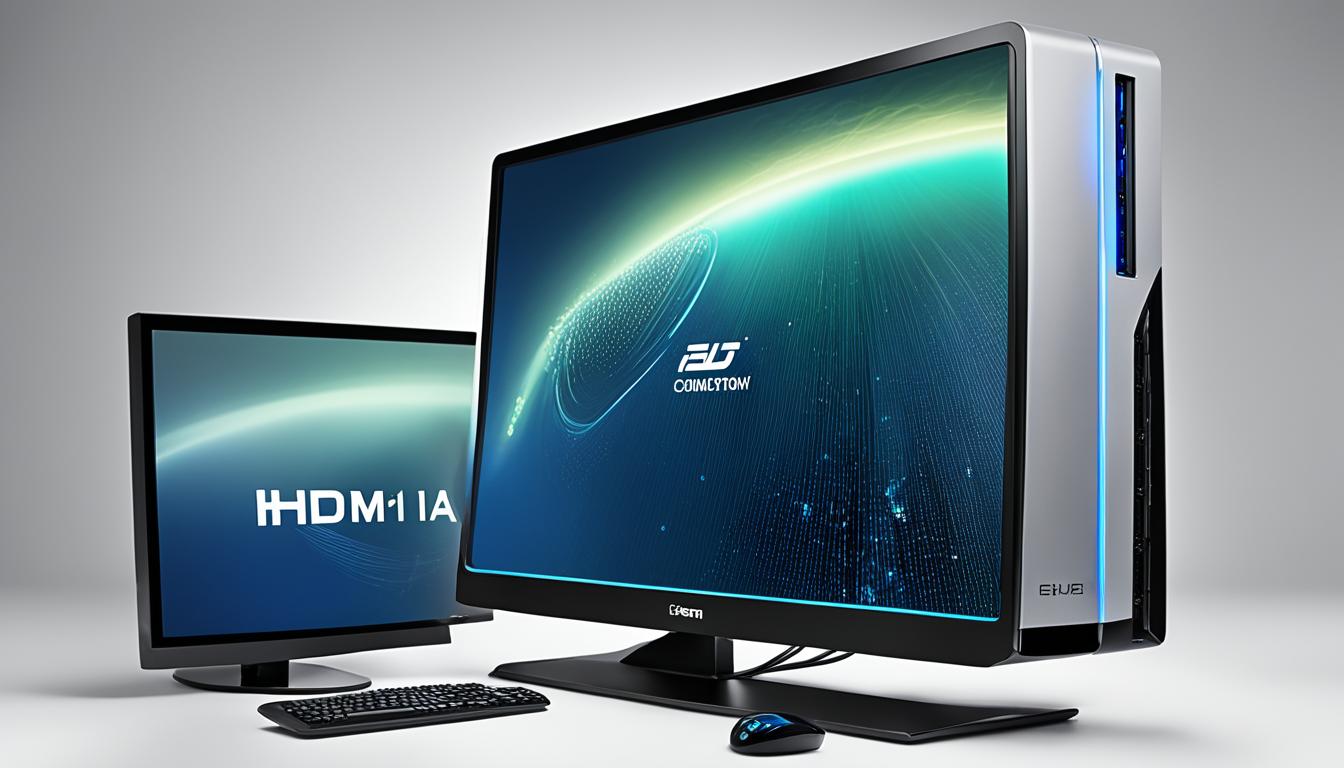 desktop computer with 2 hdmi ports