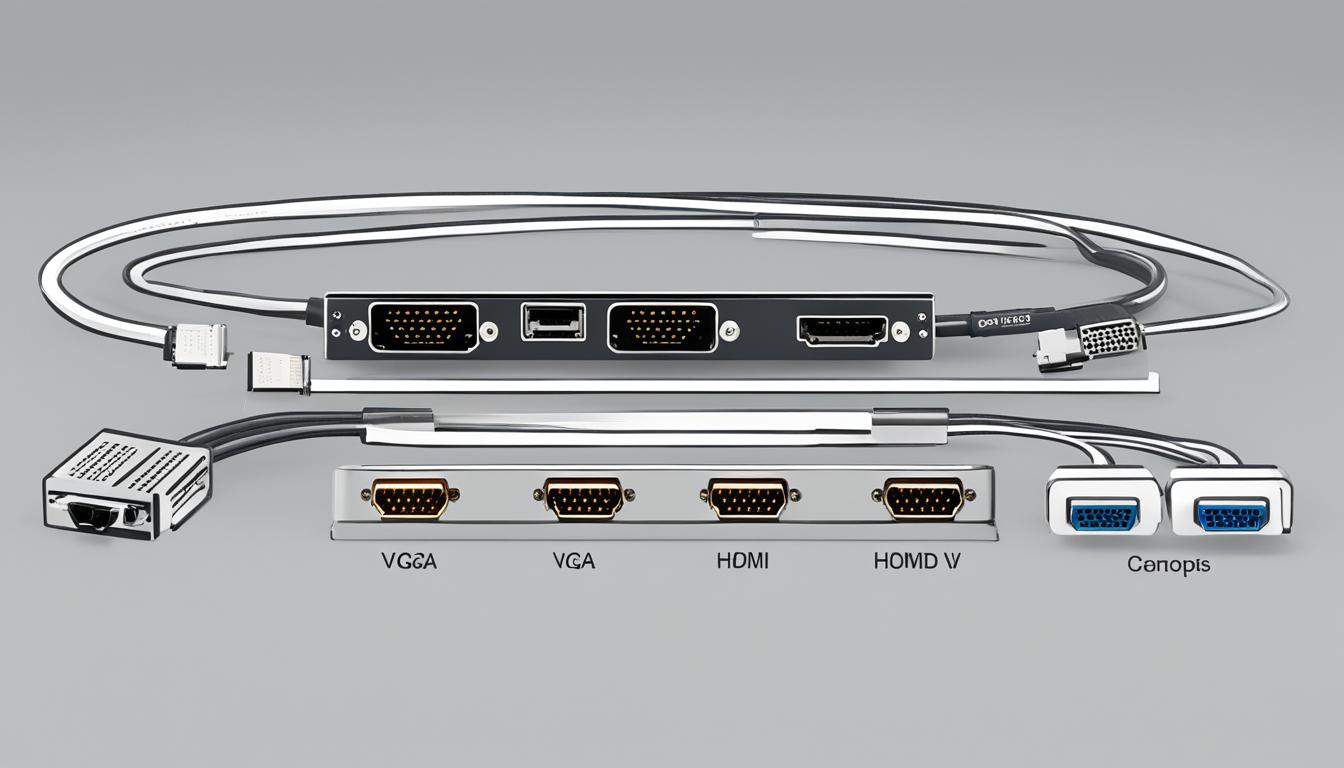 different connections for monitors