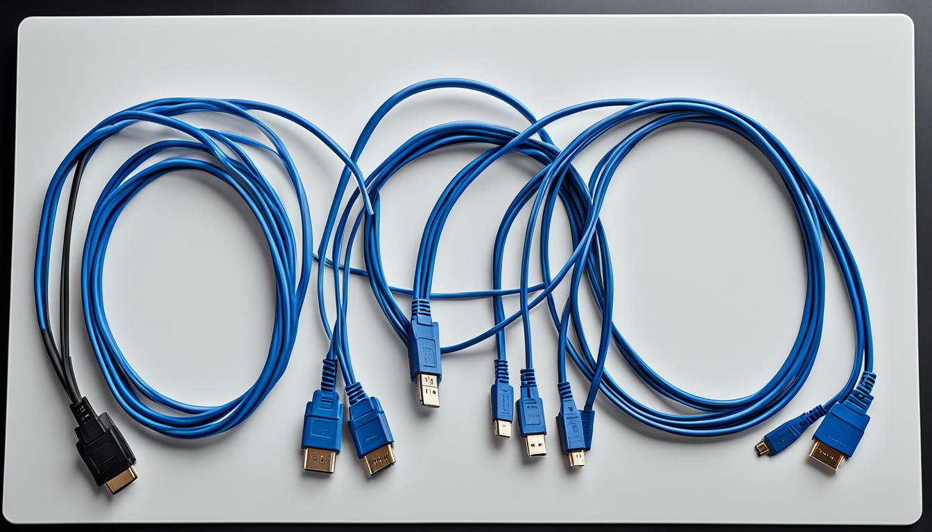 different monitor cables