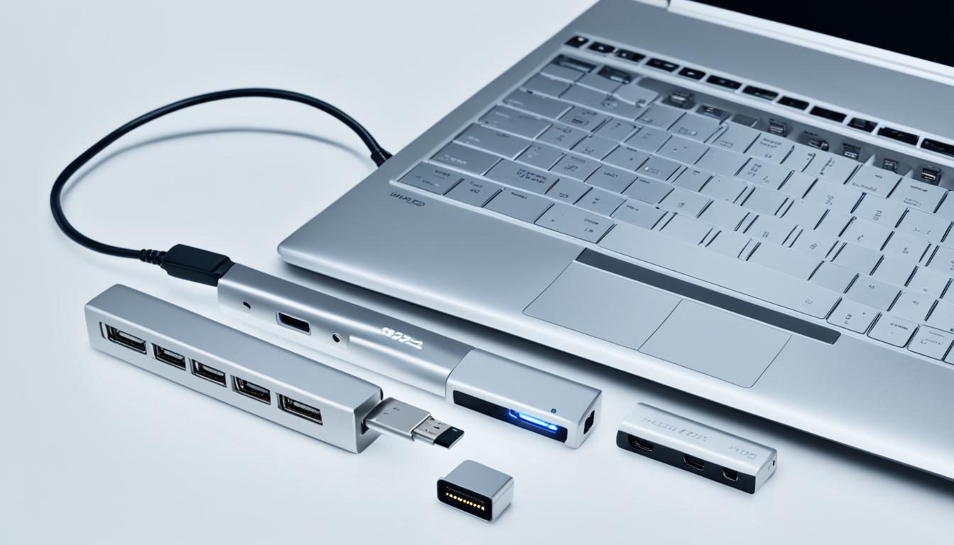 laptop with usb port