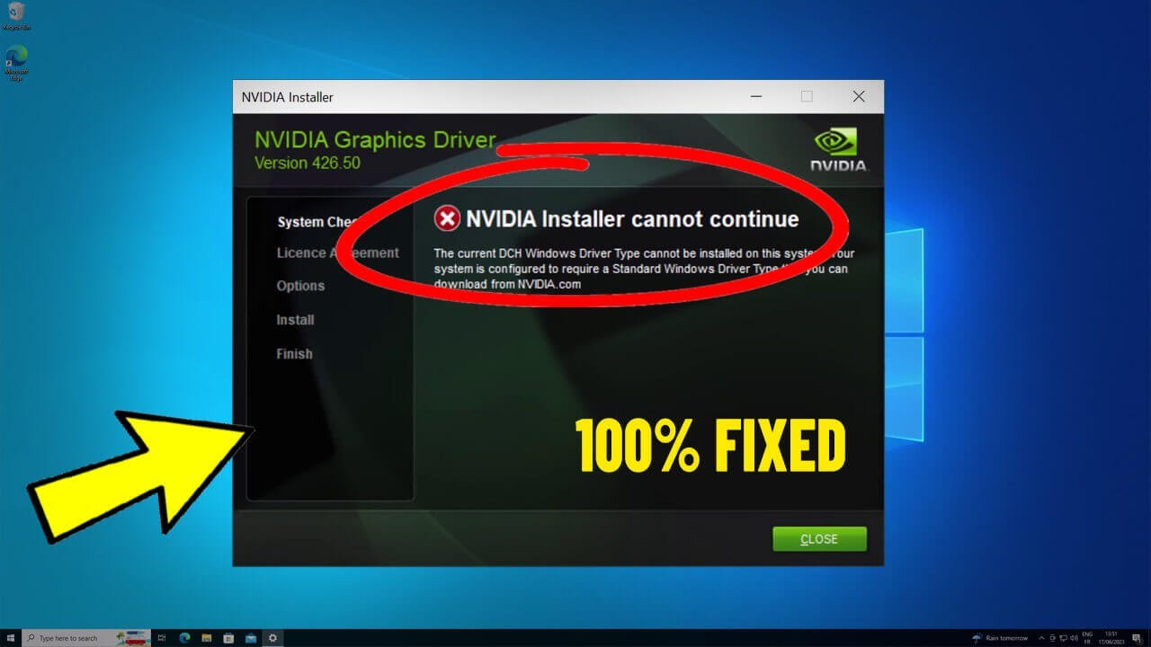 nvidia installer failed windows 11