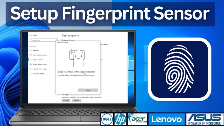 Installing HP Fingerprint Drivers on Windows 10