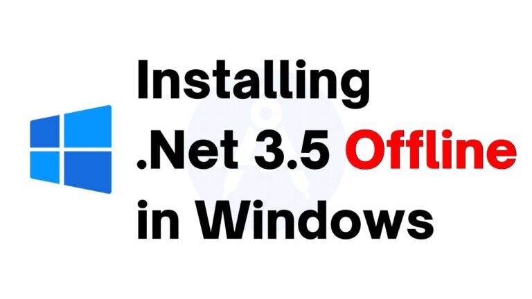 Steps for Offline Installation of .NET 3.5 on Windows 10