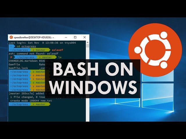 How to Install and Use Bash on Windows 10