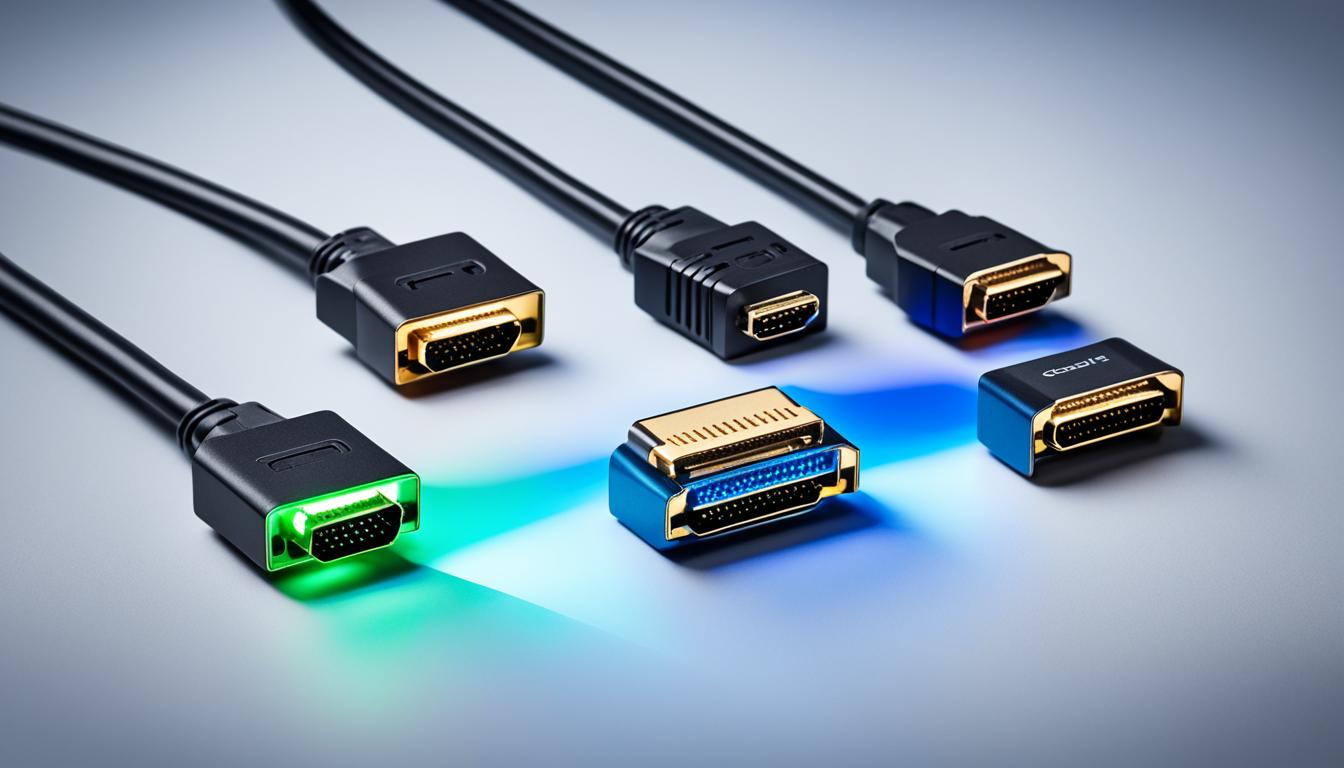 types of connections for monitors
