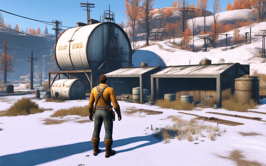 Fallout 4 Brahmin in Settlement