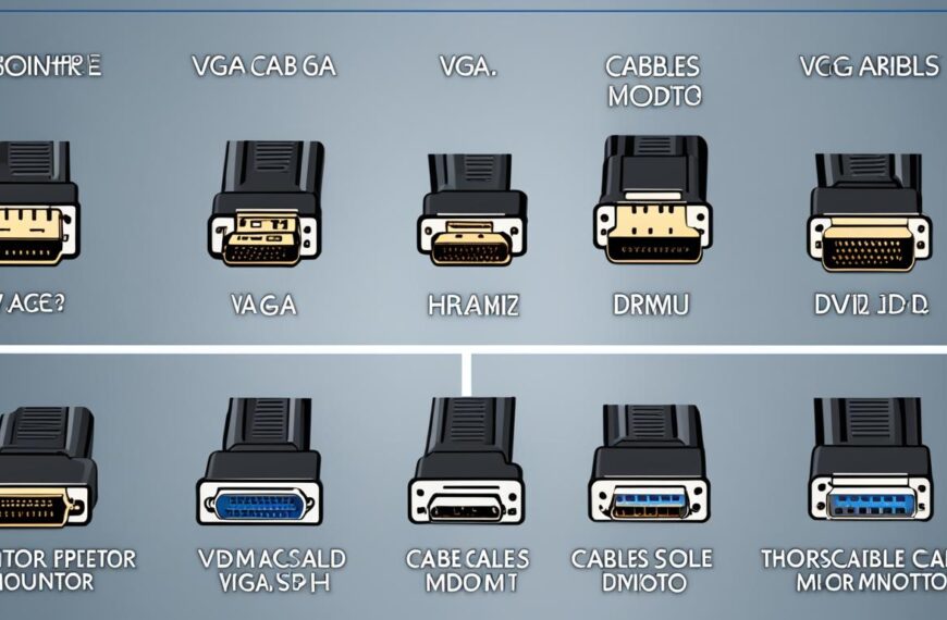 monitor connector cable types