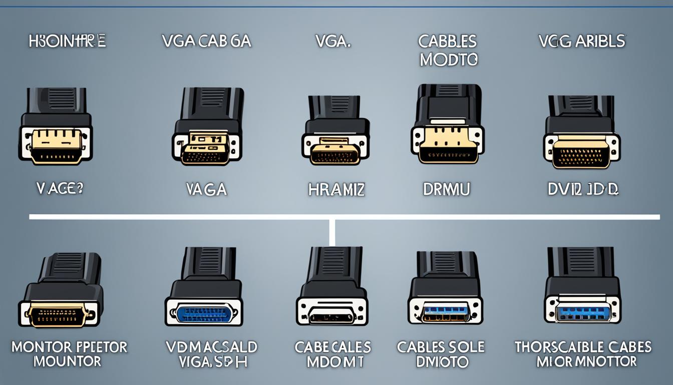 monitor connector cable types