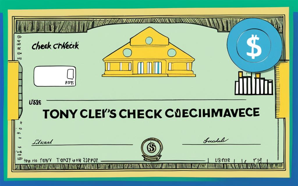 what was the value of the third check tony deposited